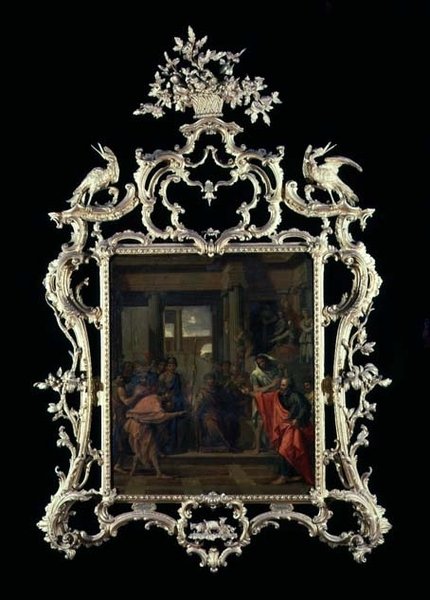 Dois Filósofos em disputa diante de um Imperador de Eustache Le Sueur