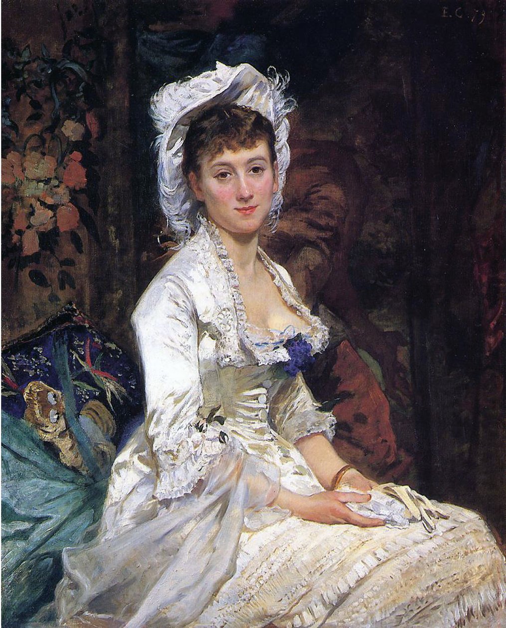 Mulher de Branco, 1879 de Eva Gonzalès