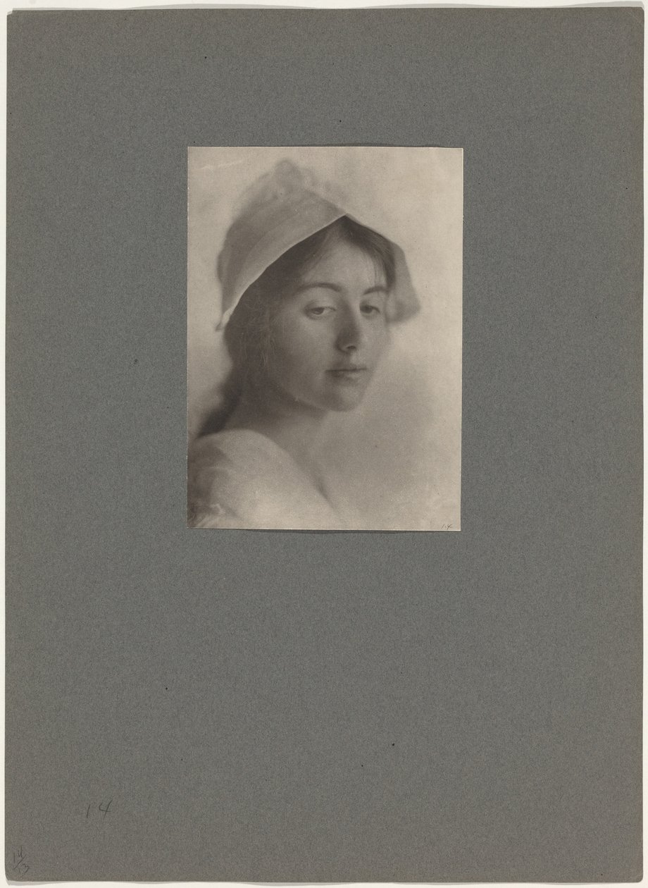 Uma cabeça de estudo,1910 (foto) de Eva Watson