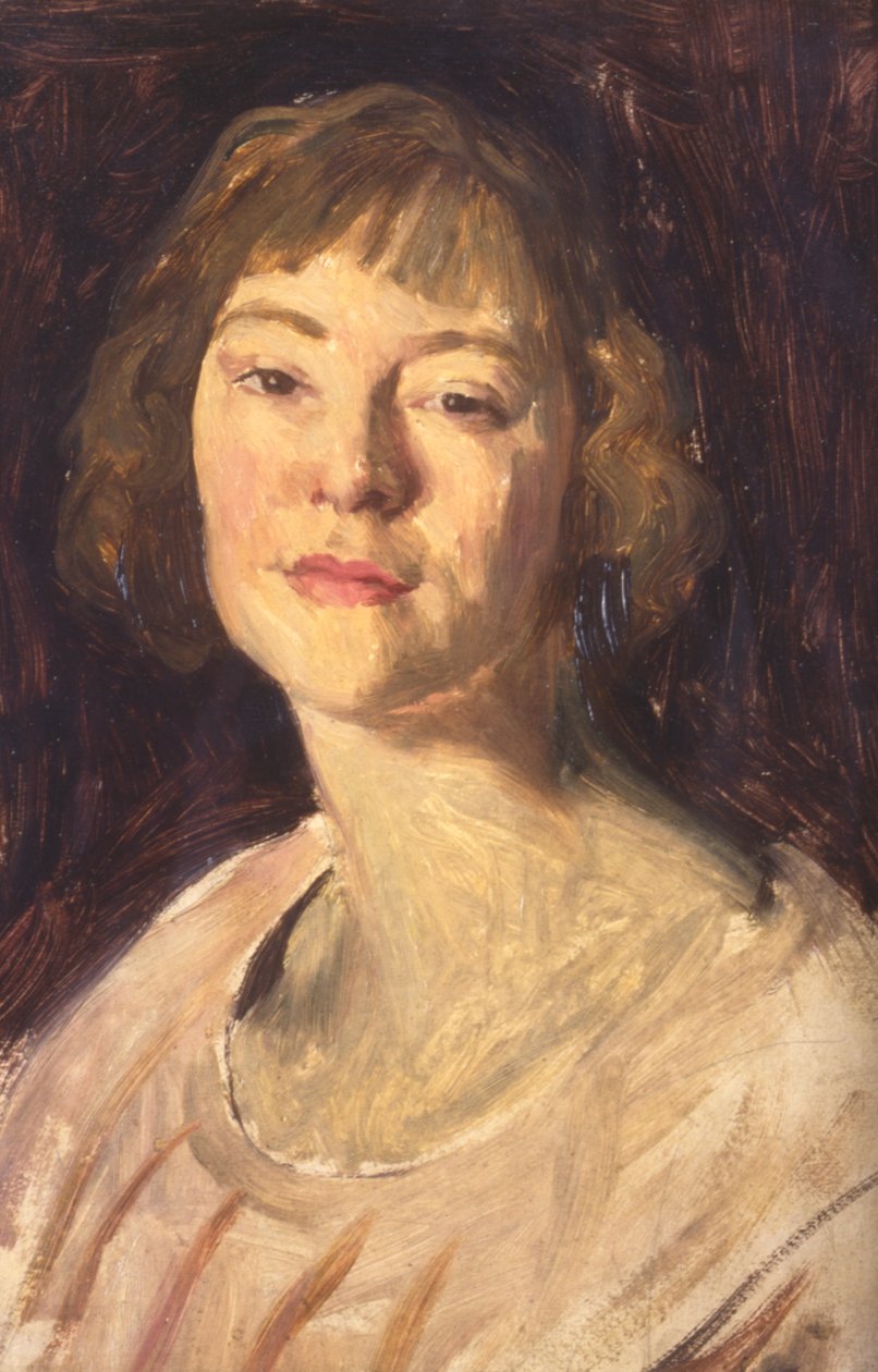 Retrato (óleo sobre tela) de Evan John Walters
