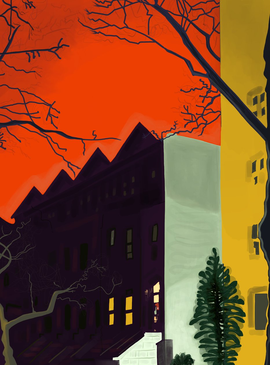 14th Street At 6.A.M., Brooklyn (arte digital) de Evan Sklar