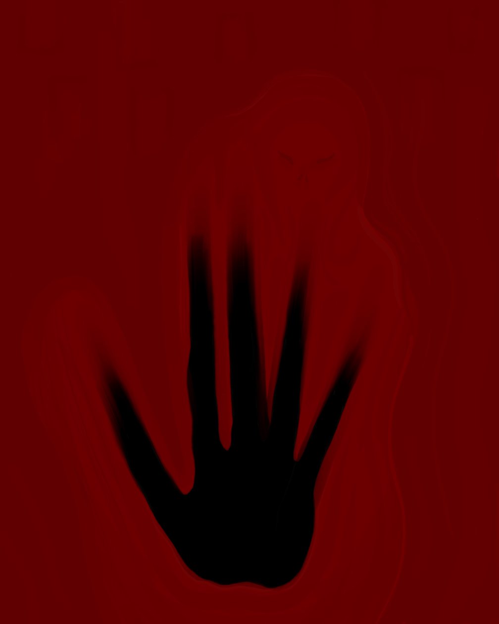 Mão negra, c.2020-24 (arte digital) de Evan Sklar