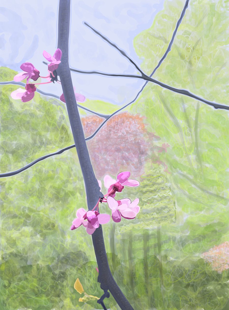 Ramo e flor (arte digital) de Evan Sklar