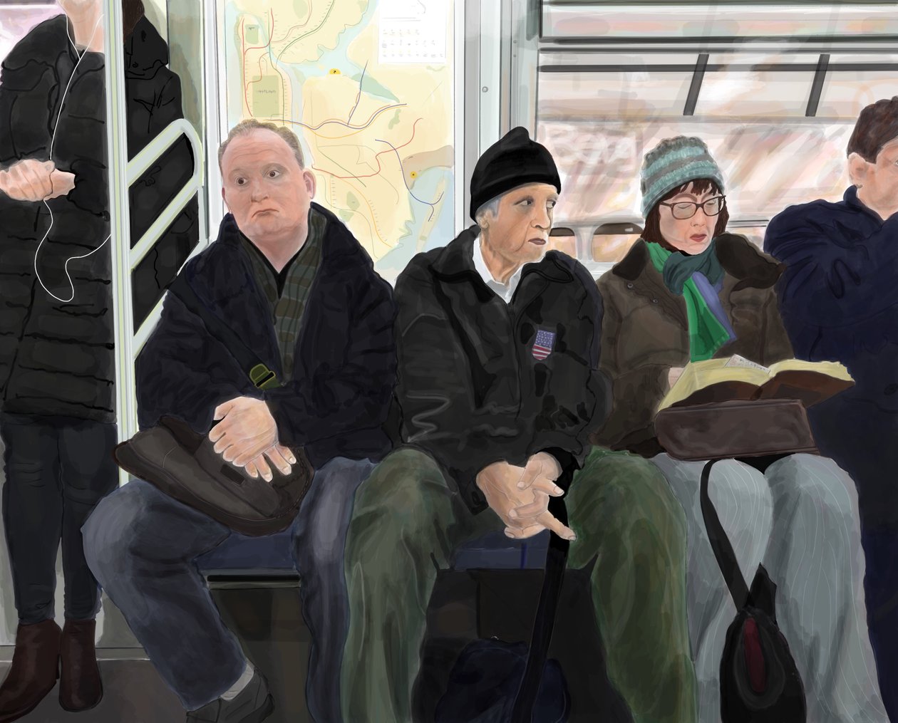 Viajantes no comboio F de Evan Sklar