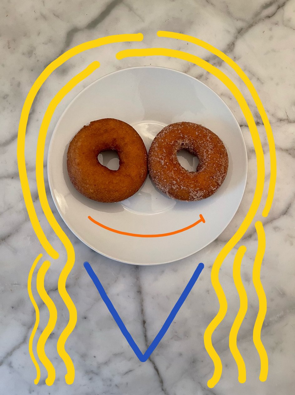Rapariga Donut (desenho fotográfico) de Evan Sklar