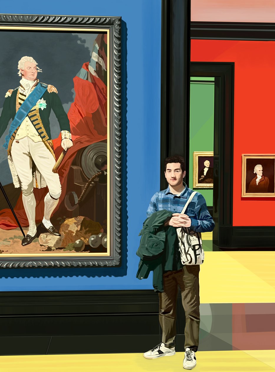 Emmitt, National Portrait Gallery, Londres, 2025 (arte digital) de Evan Sklar