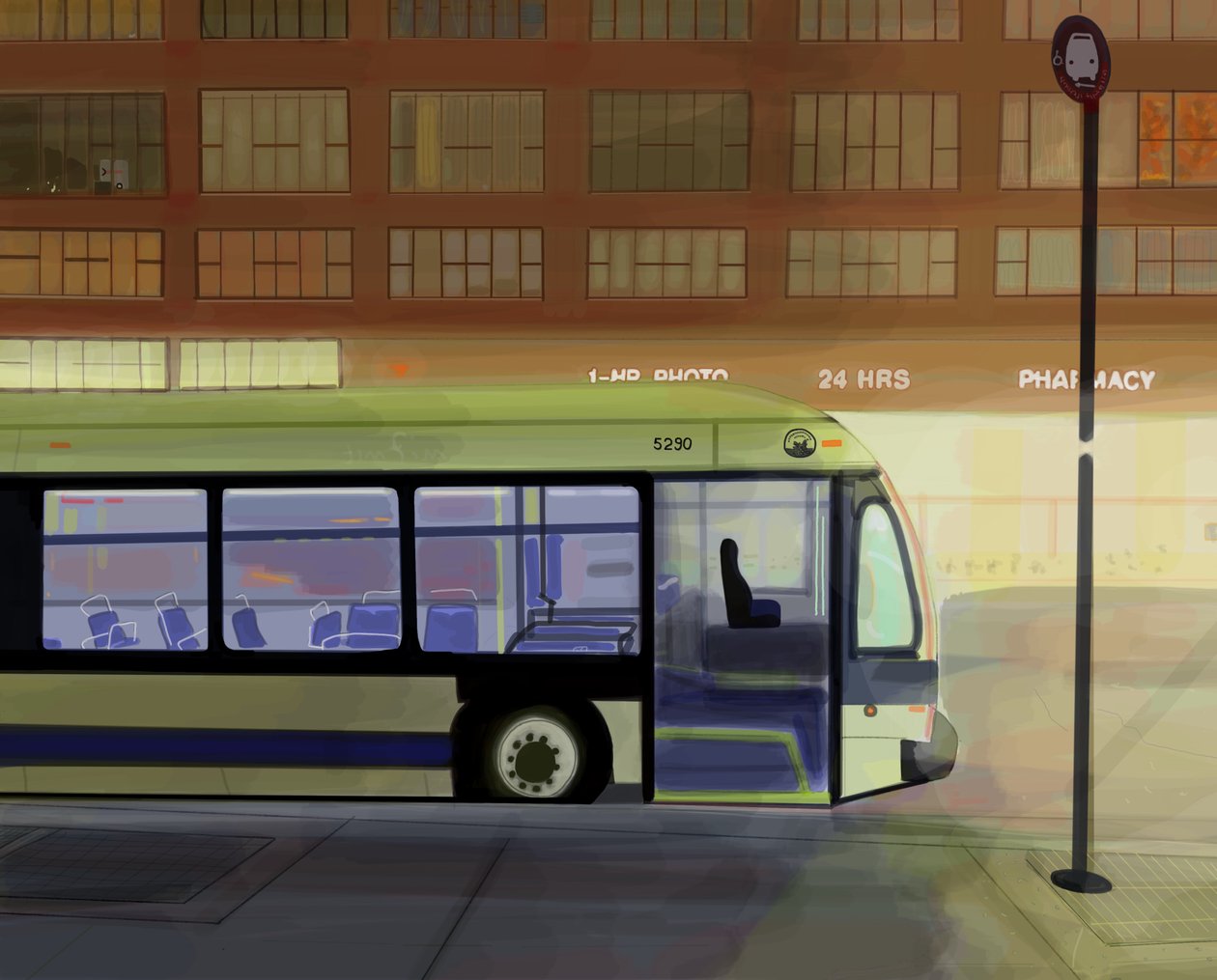 First Light, Union Square , Brooklyn (arte digital) de Evan Sklar