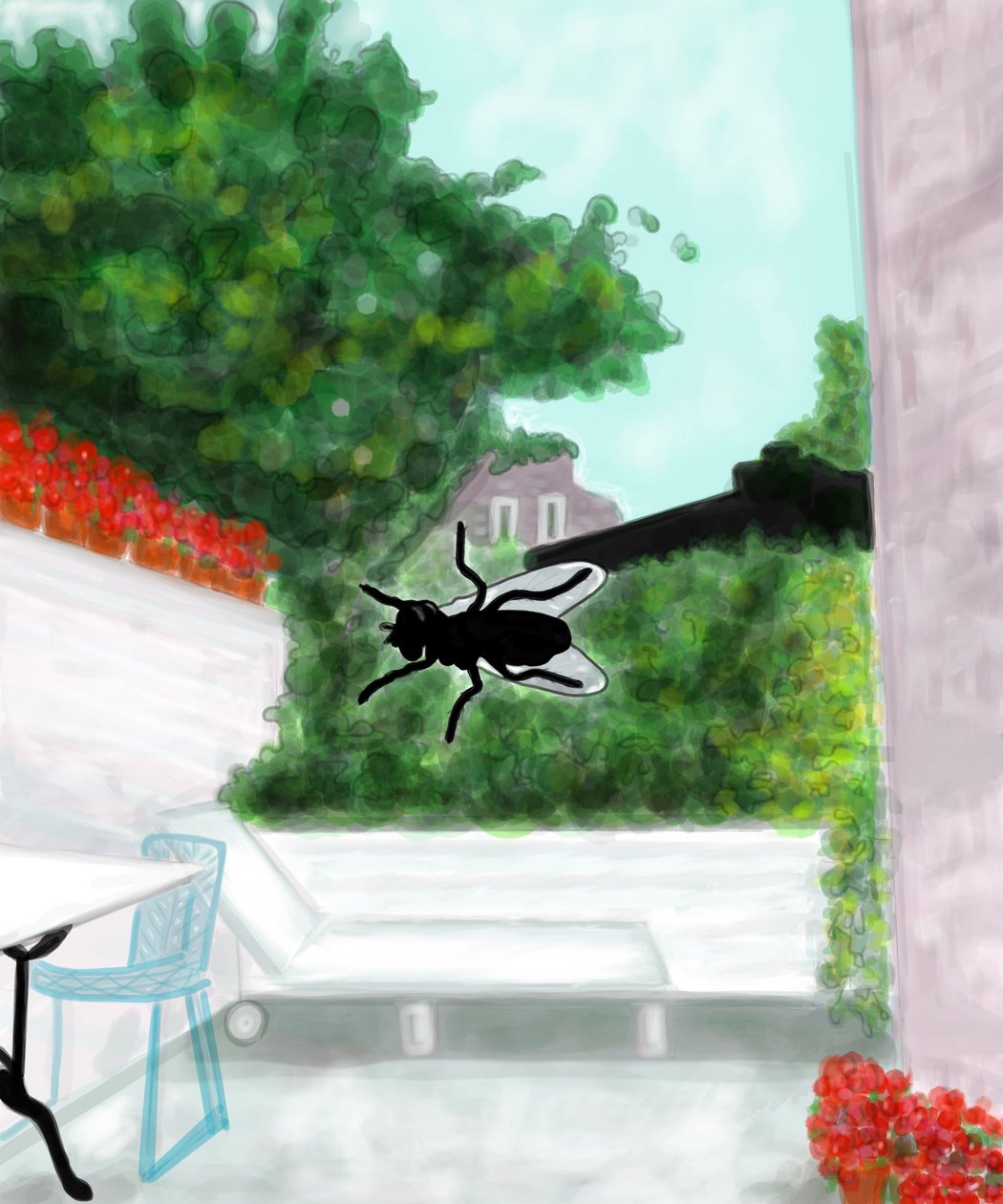 Fly On Window, Brooklyn (arte digital) de Evan Sklar