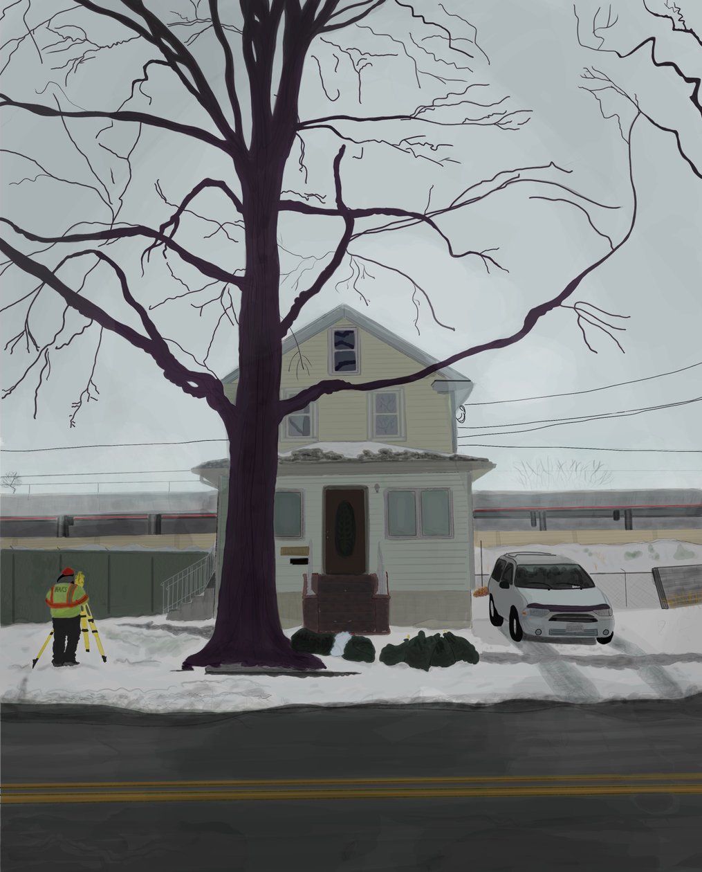 Jamaica, Queens (arte digital) de Evan Sklar