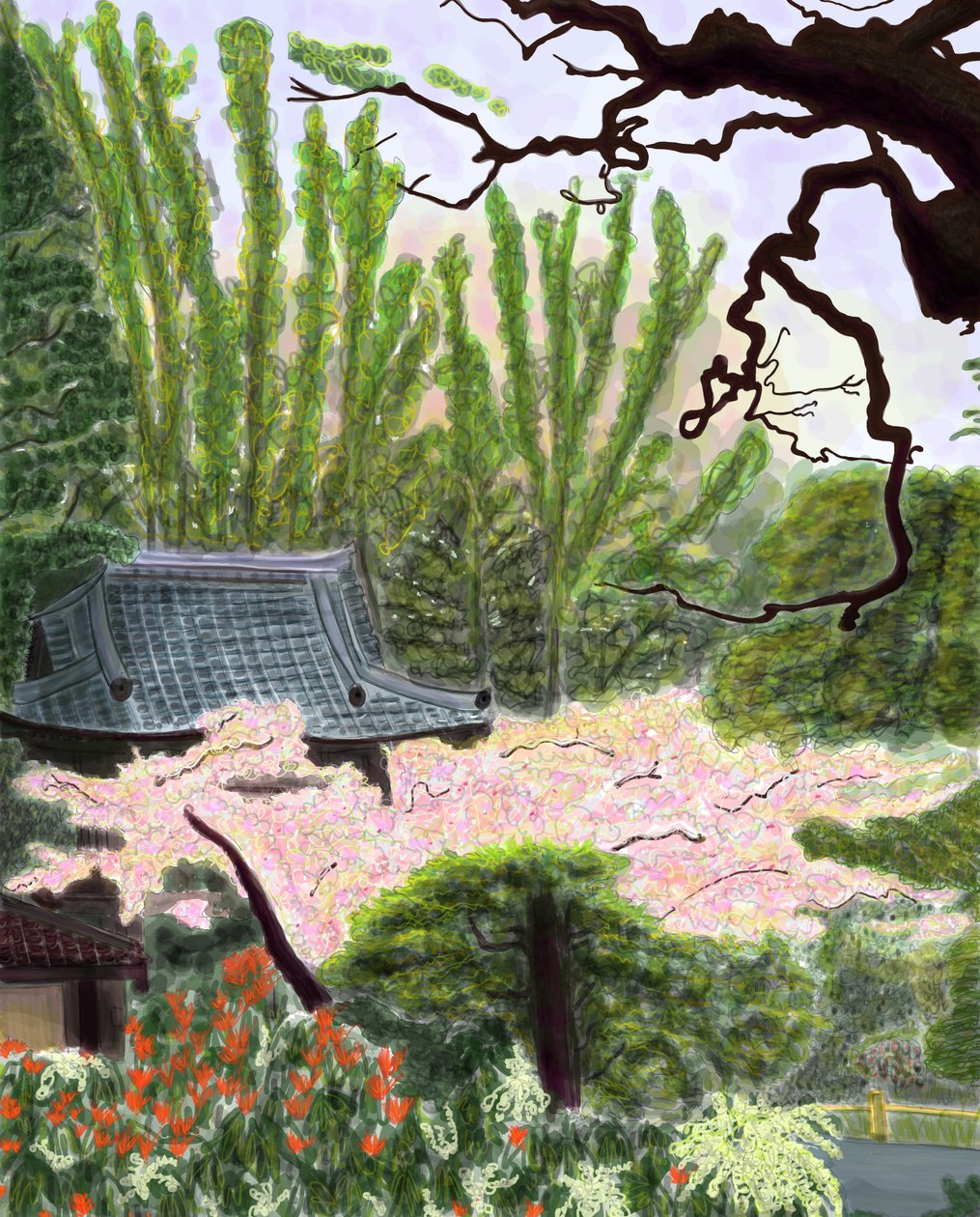 Jardim japonês de Evan Sklar