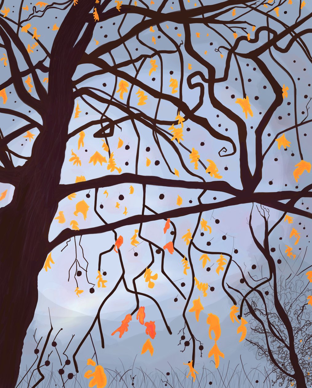 London Planetree , Brooklyn (arte digital) de Evan Sklar
