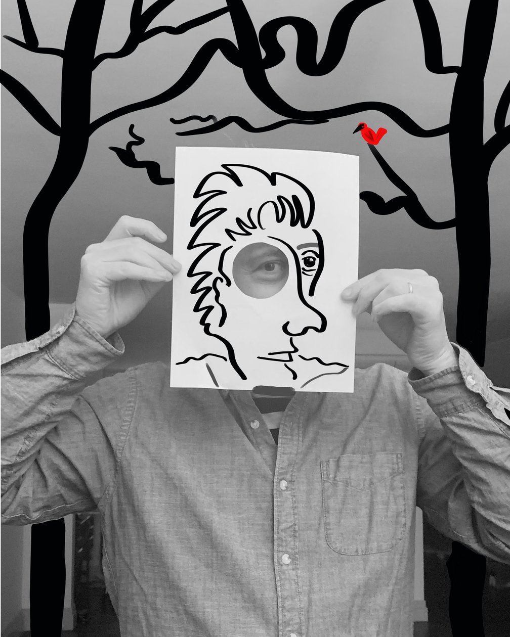 Outro autorretrato de Evan Sklar