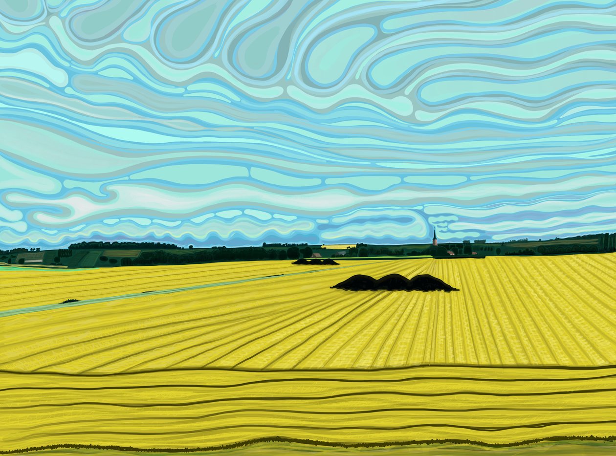 Arredores de Calais, França (arte digital) de Evan Sklar