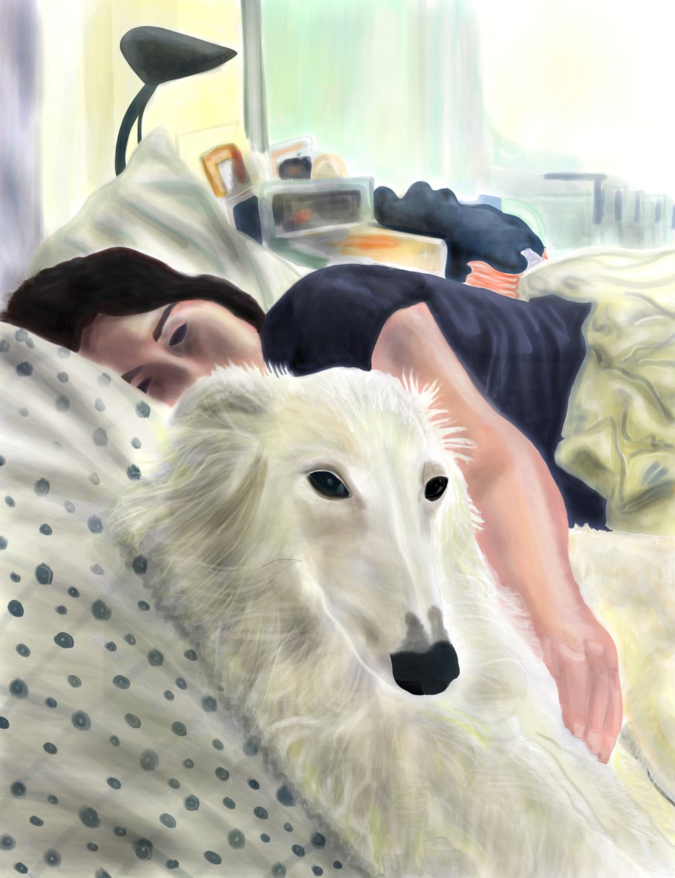 Penny e Michelle, Brooklyn (arte digital) de Evan Sklar