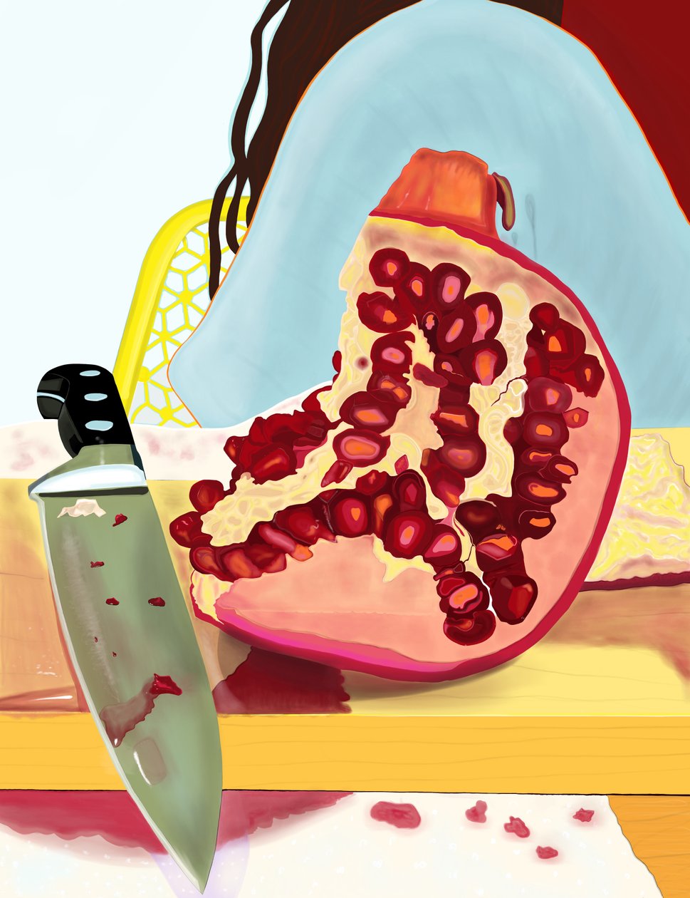 Pomegranate, Brooklyn (arte digital) de Evan Sklar