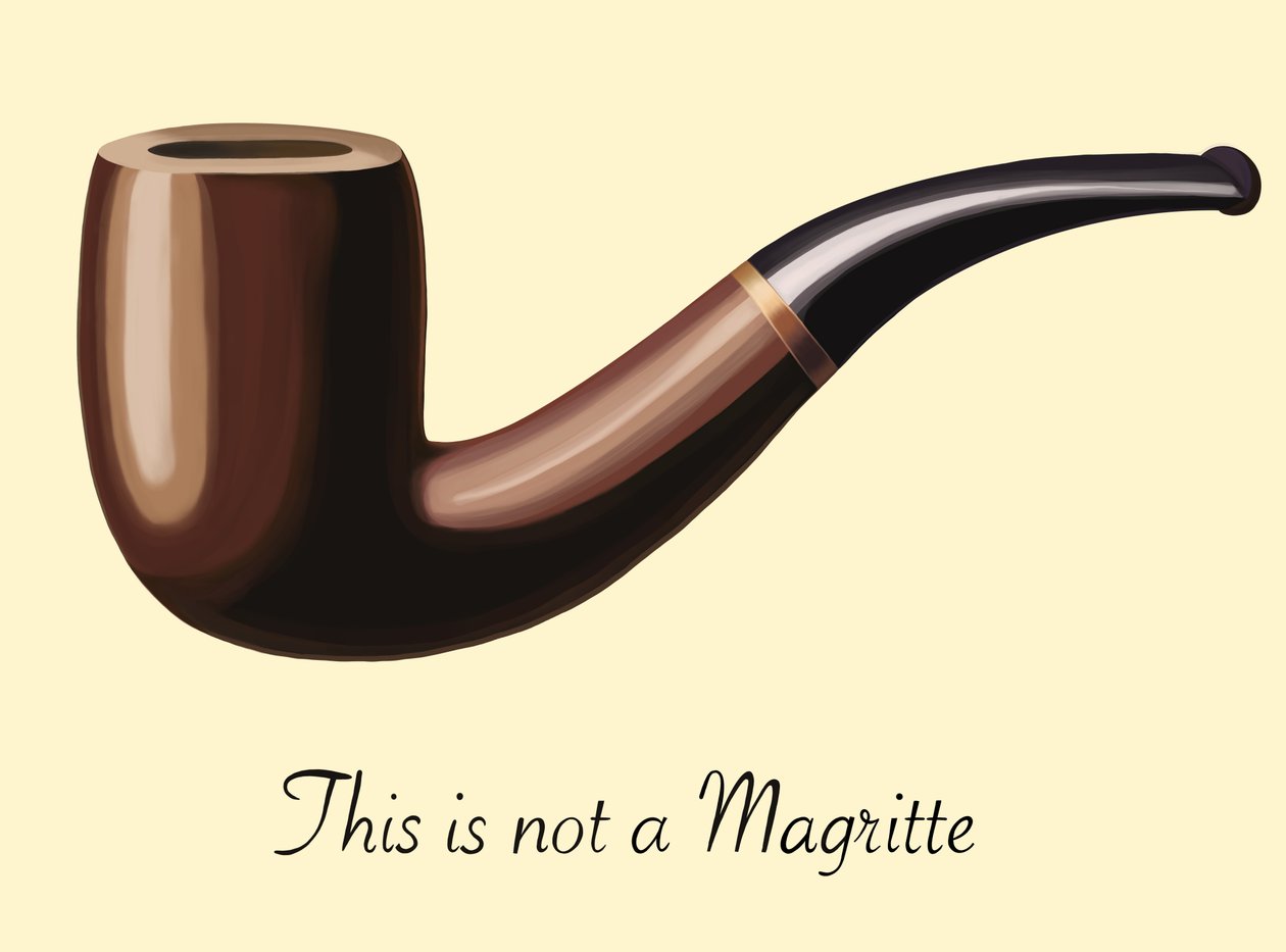 Isto não é um Magritte, 2025 (arte digital) de Evan Sklar
