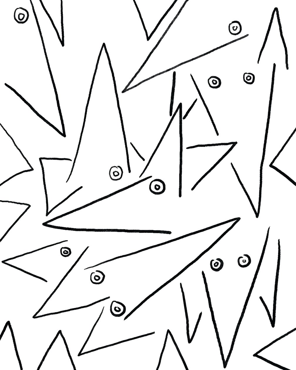 Demasiados cães, c.2020-24 (arte digital) de Evan Sklar
