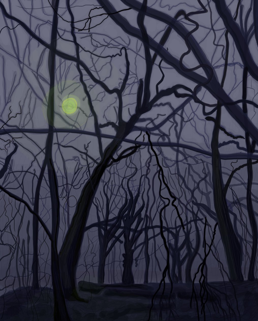 Árvores (arte digital) de Evan Sklar