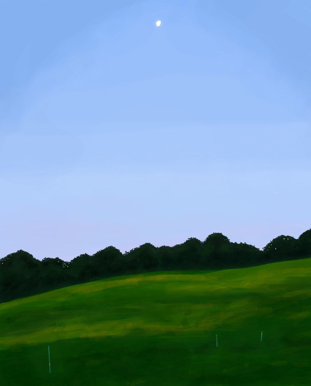 Vermont Field, Dawn (arte digital) de Evan Sklar