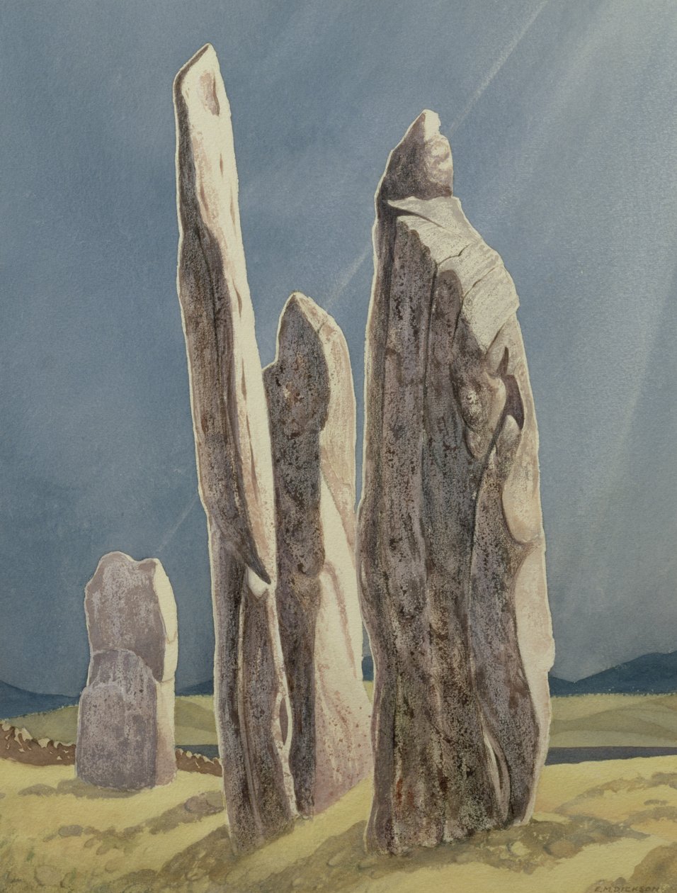 Pedras altas de Callanish, Ilha de Lewis de Evangeline Dickson