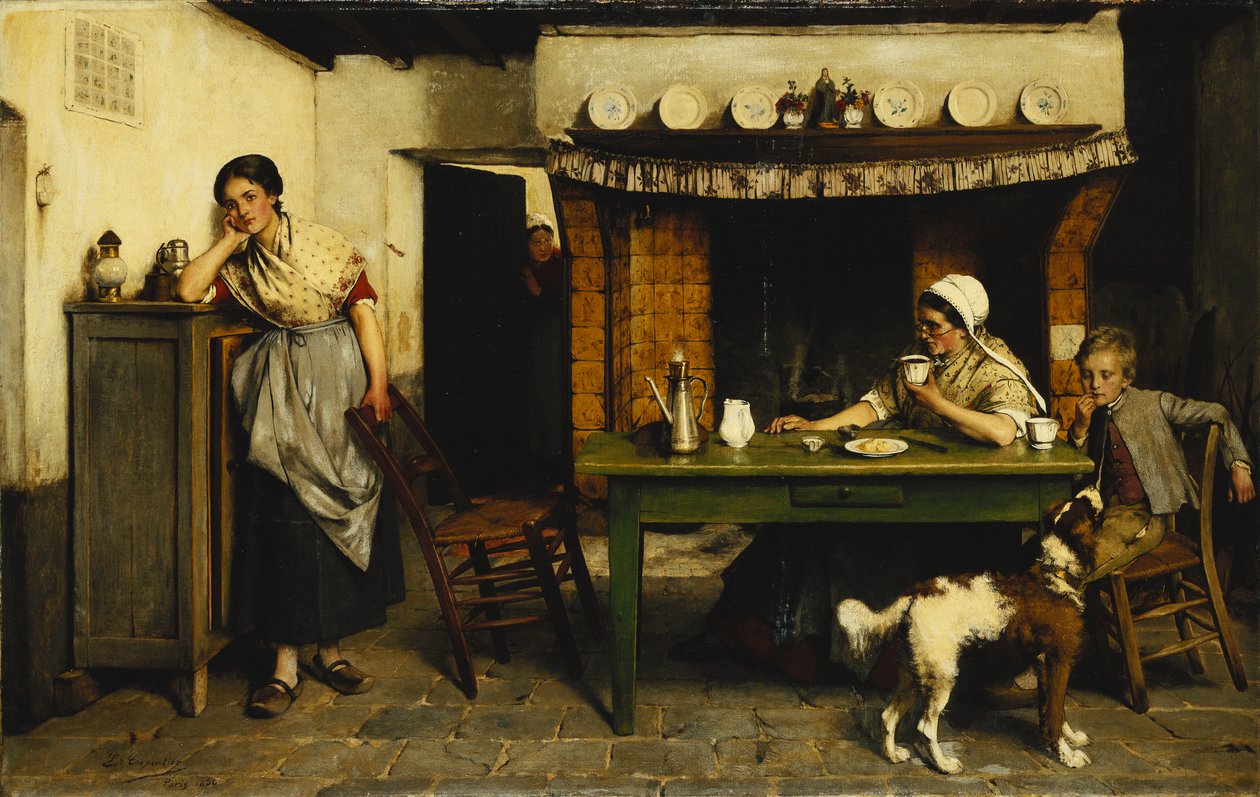 Distração do amor, 1880 de Evariste Carpentier