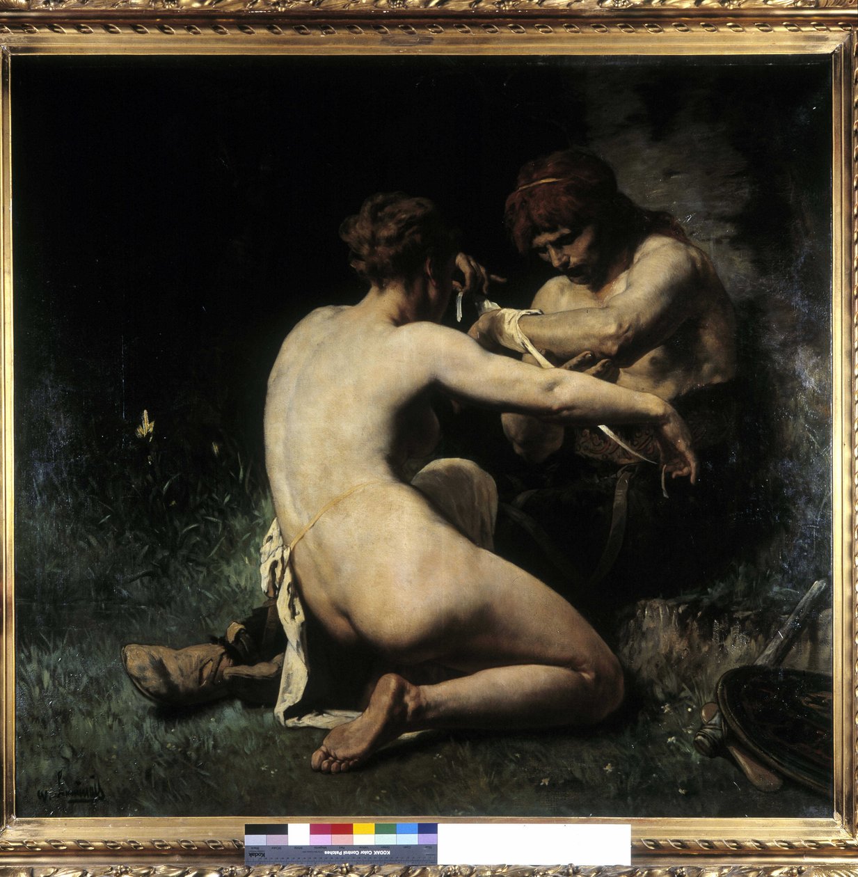 Gauleses dói (óleo sobre tela) de Evariste Vital Luminais