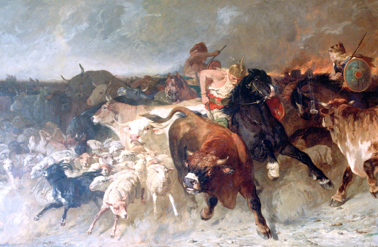 Saqueadores, 1867 de Evariste Vital Luminais