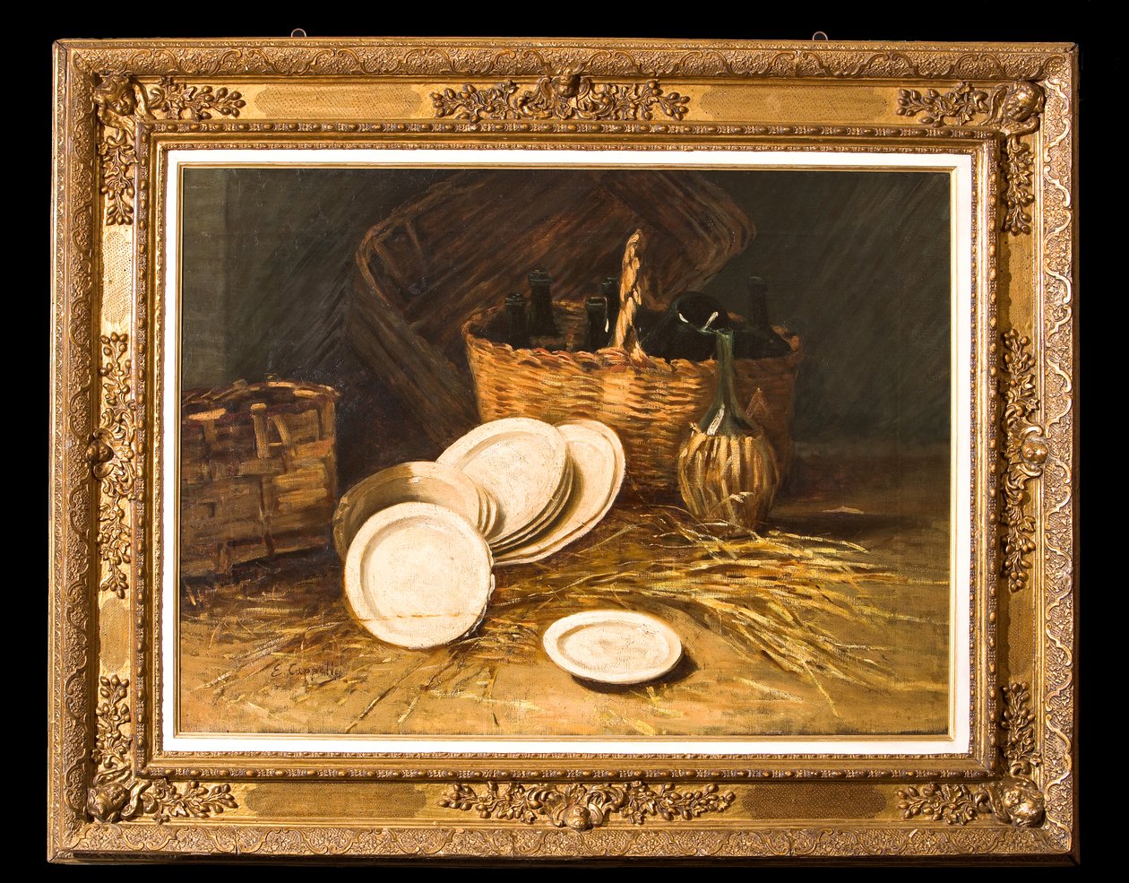 Natureza morta (óleo sobre tela) de Evaristo Cappelli