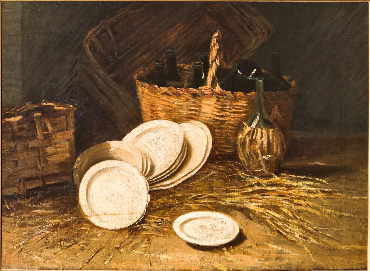 Natureza Morta (óleo sobre tela) de Evaristo Cappelli