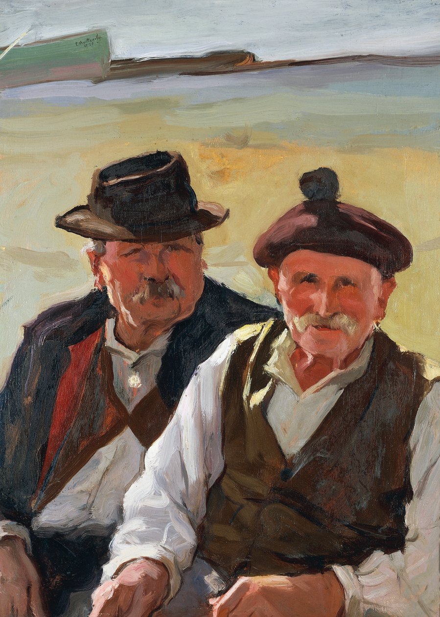 Velhos pescadores de Evasio Montanella