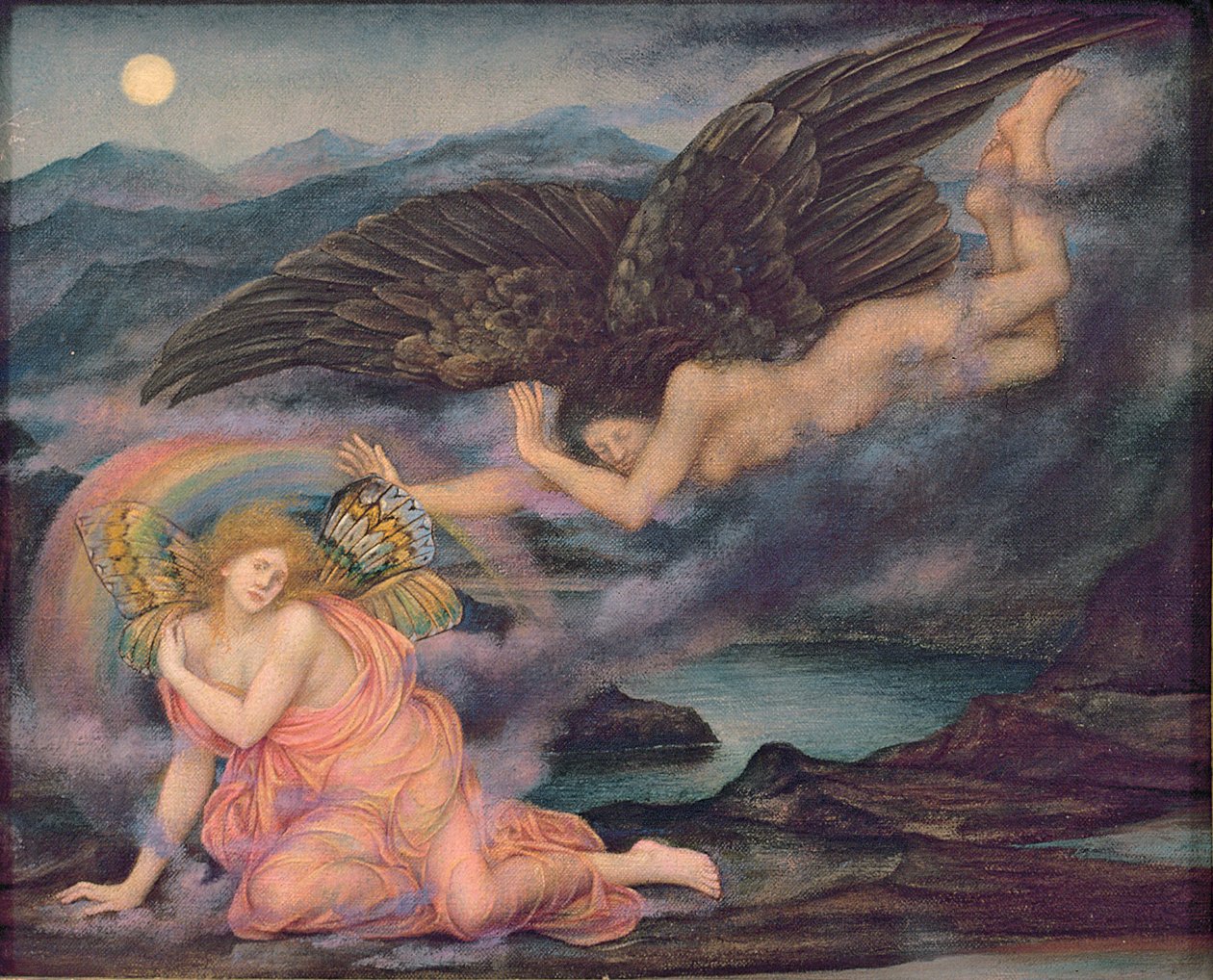 Morte de uma borboleta, c.1905-10 de Evelyn De Morgan