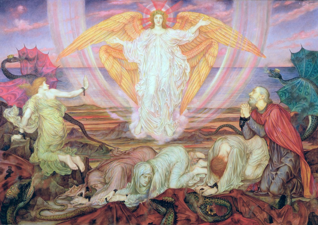 Morte do Dragão, 1914 de Evelyn De Morgan