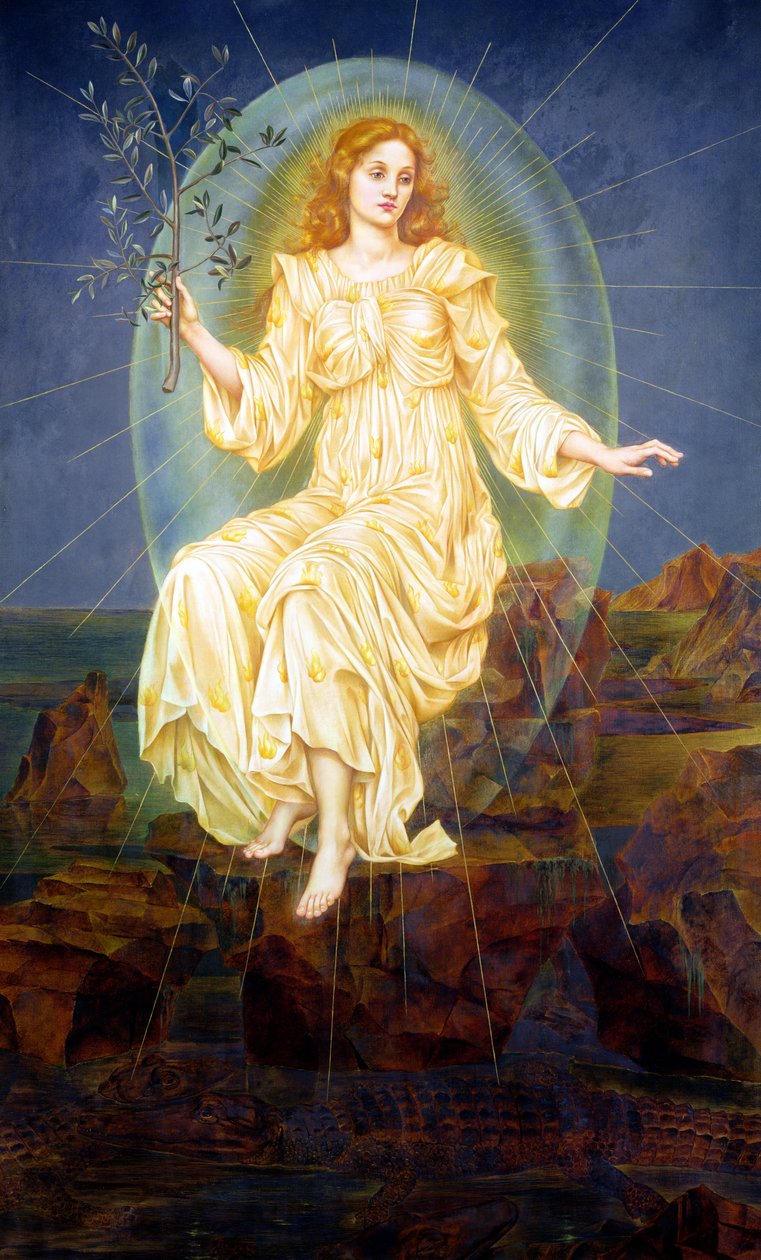 Luz na escuridão, 1895 de Evelyn De Morgan
