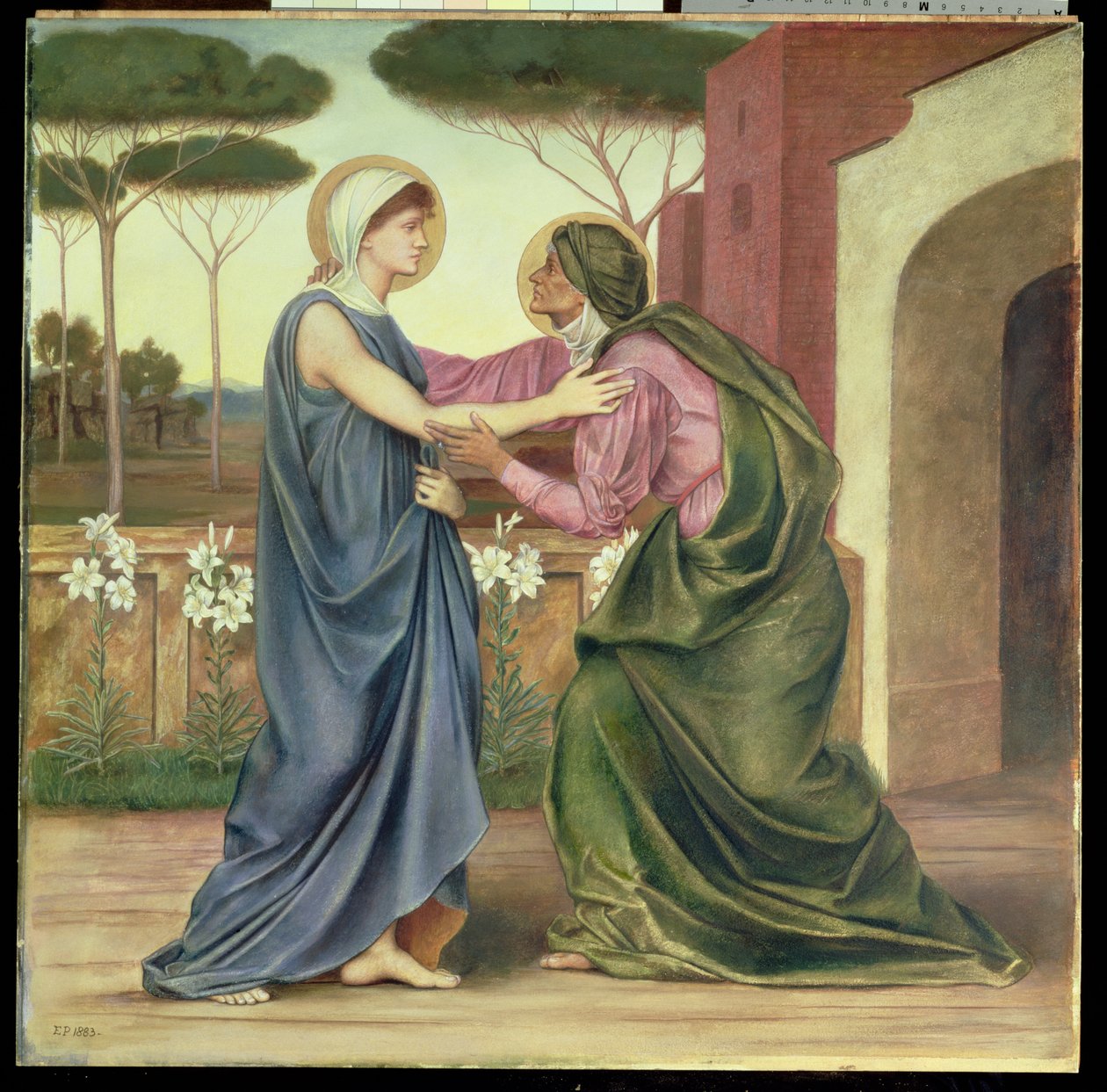 Saudação ou a visitação, 1883 de Evelyn De Morgan