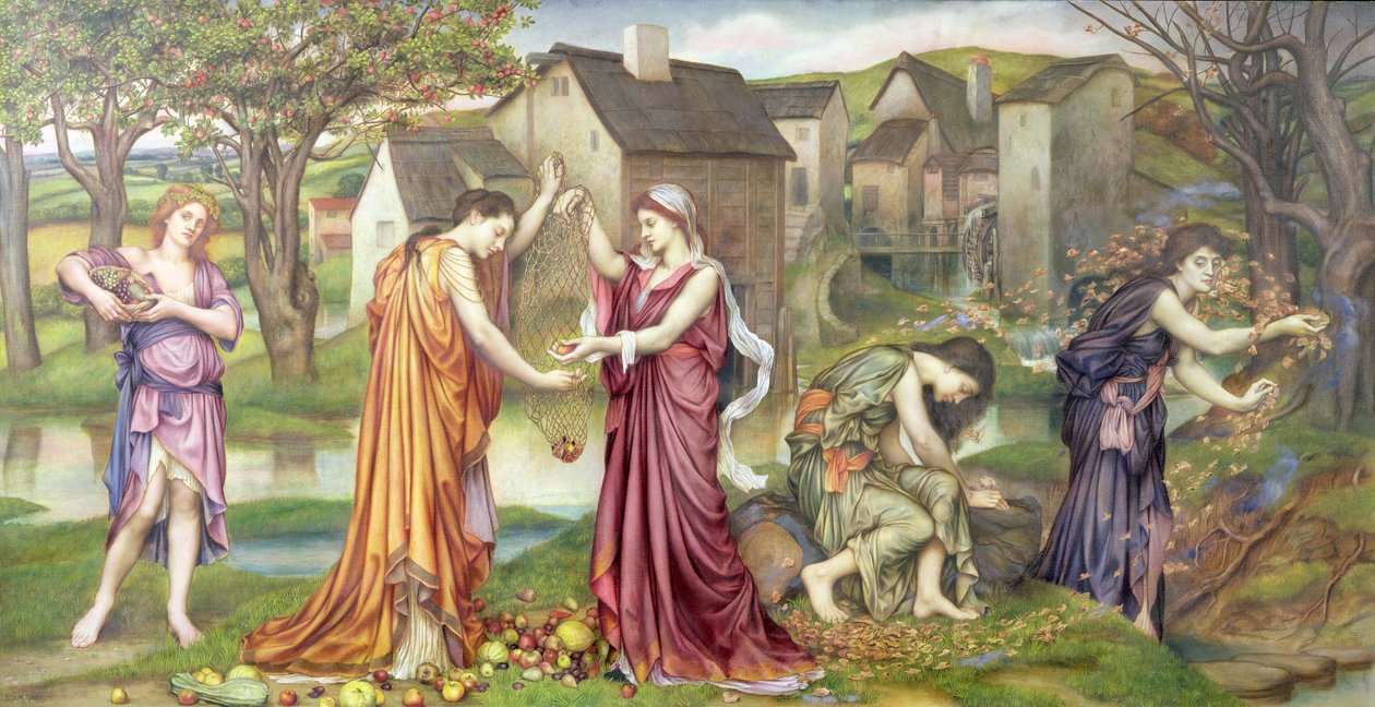 A cadência do outono, 1905 de Evelyn De Morgan