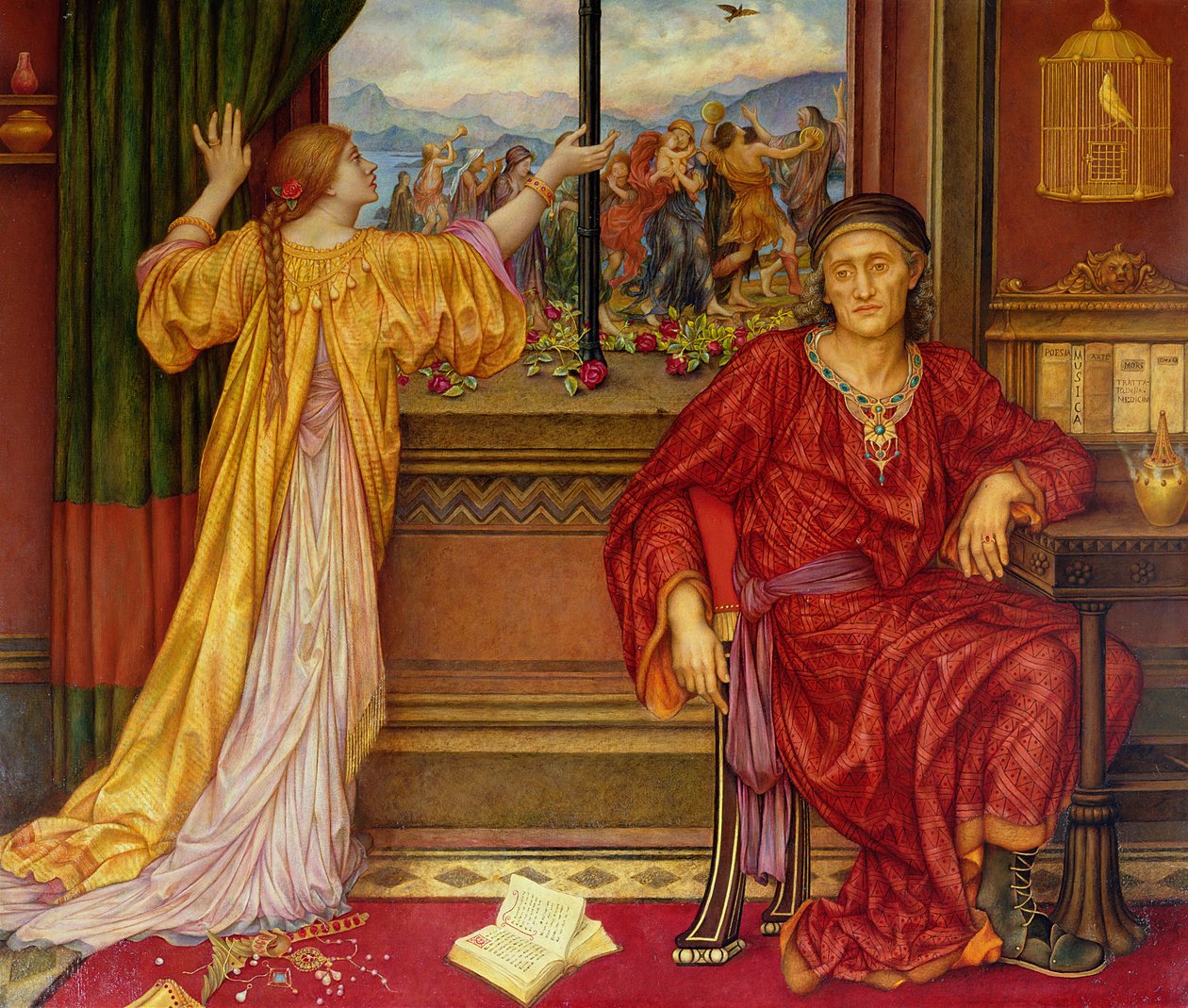 A gaiola dourada de Evelyn De Morgan