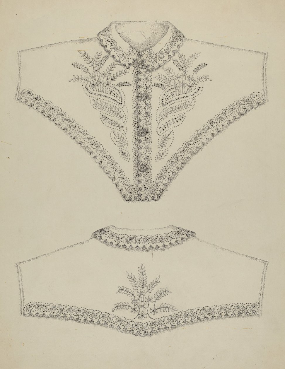 vestido de noite bordado de Evelyn Bailey