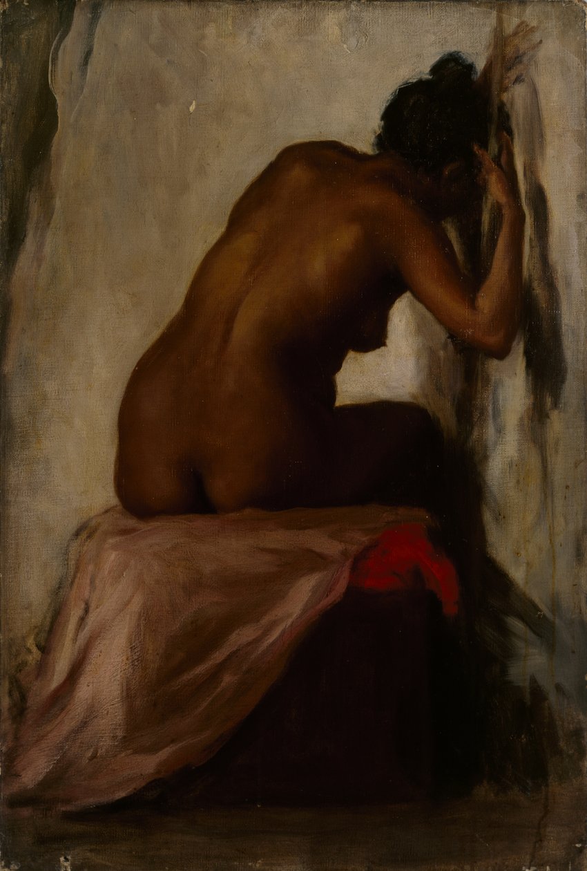 Figura feminina sentada, c.1898 [LDUCS-5186] de Evelyn Cheston