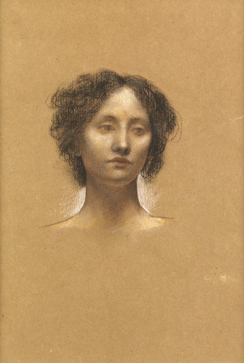 Cabeça de uma menina de Evelyn De Morgan