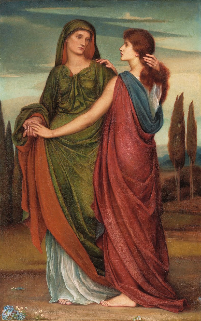 Naomi e Ruth, 1887 de Evelyn De Morgan