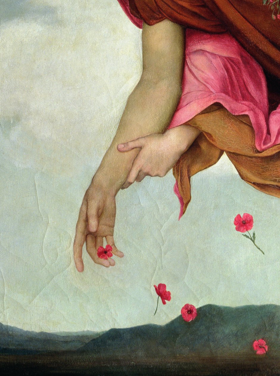 Noite e Sono, 1878 óleo sobre tela detalhe de 27984 de Evelyn De Morgan