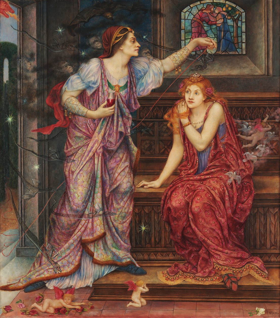 Rainha Eleanor amp; Bela Rosamund de Evelyn De Morgan