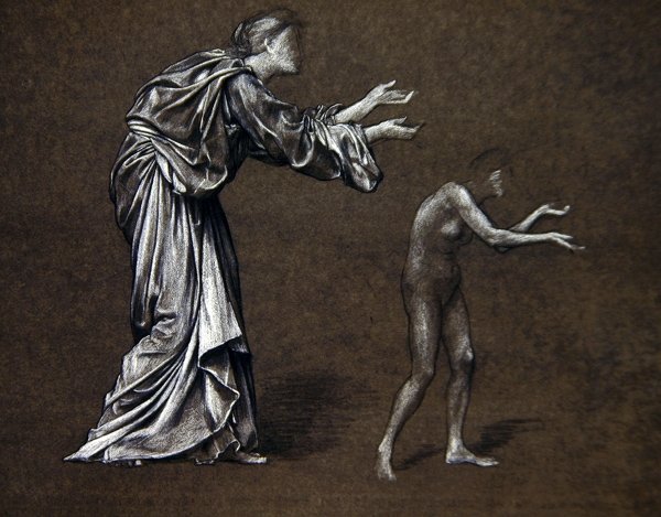 Santa Christina dando as jóias do seu Pai de Evelyn De Morgan