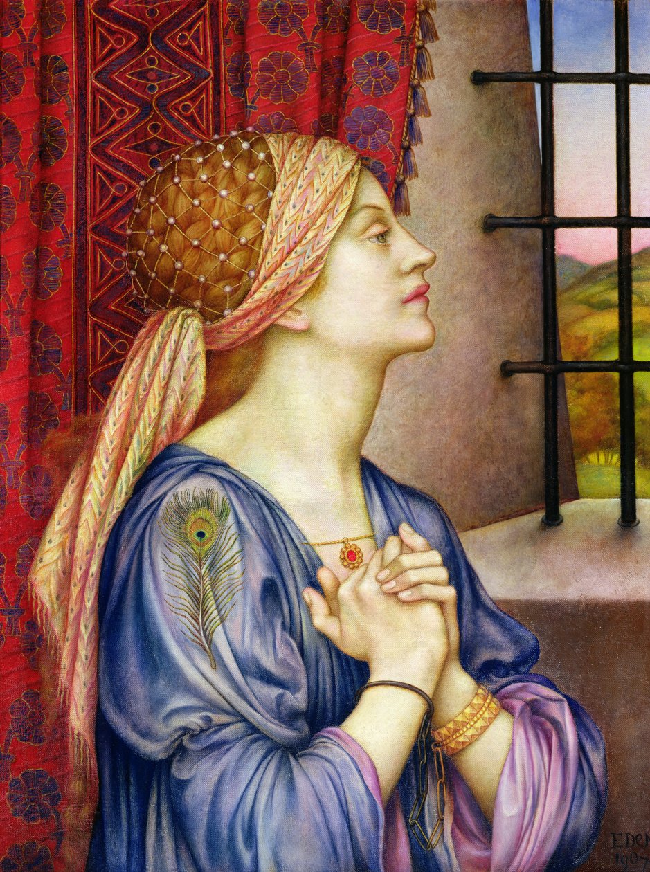 O prisioneiro, 1907-08 de Evelyn De Morgan