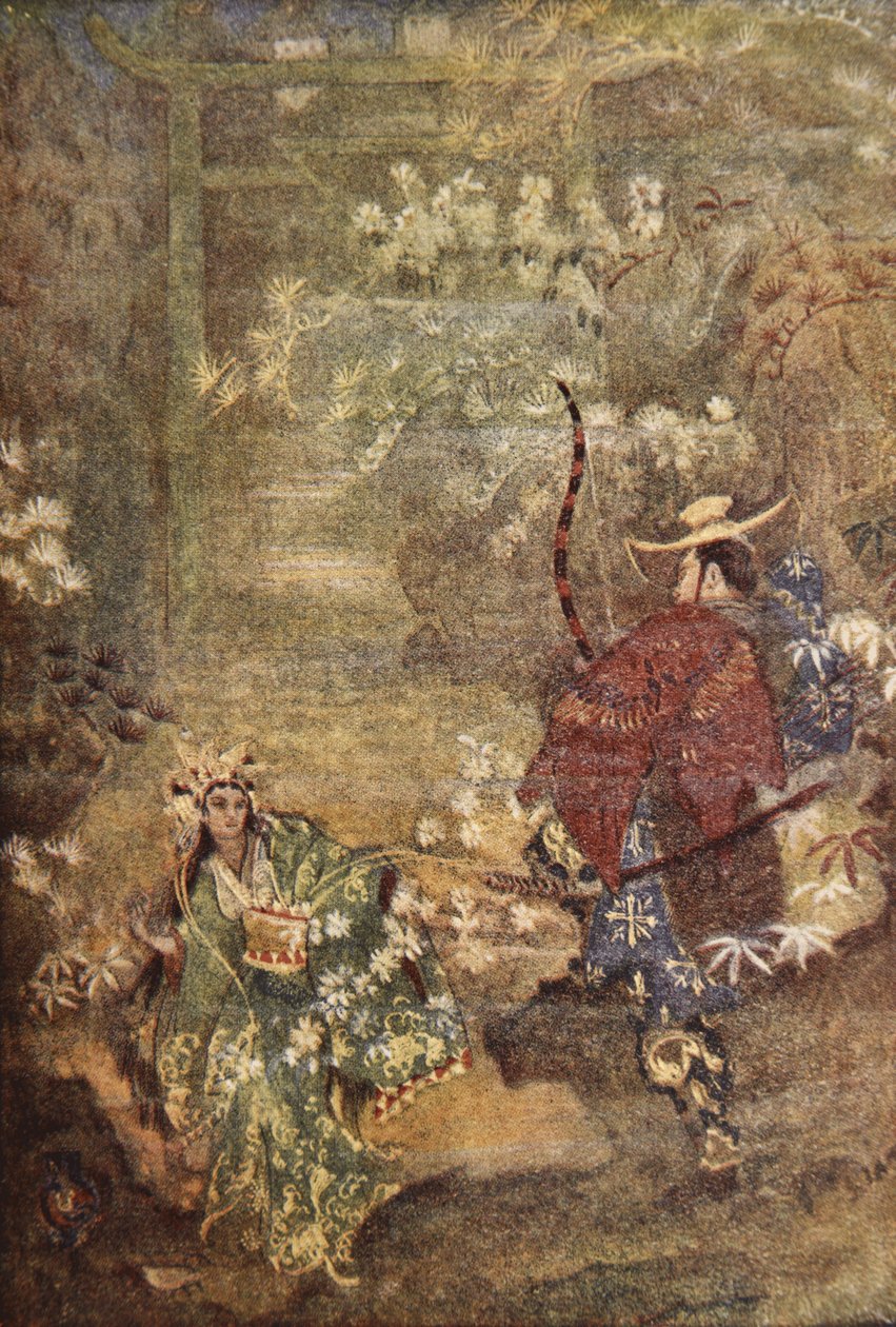 Hoori e a filha de Deus do Mar, ilustração de 