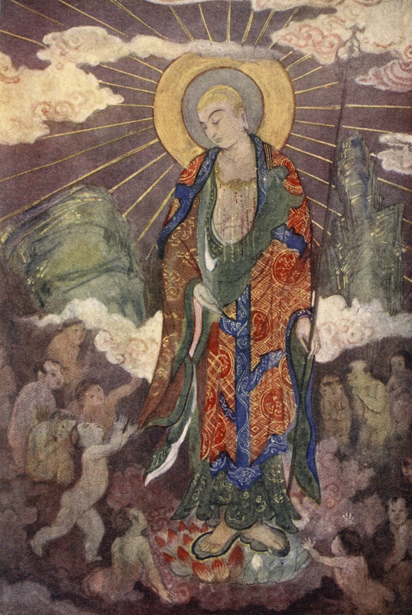 Jizo, o deus das crianças, ilustração de 