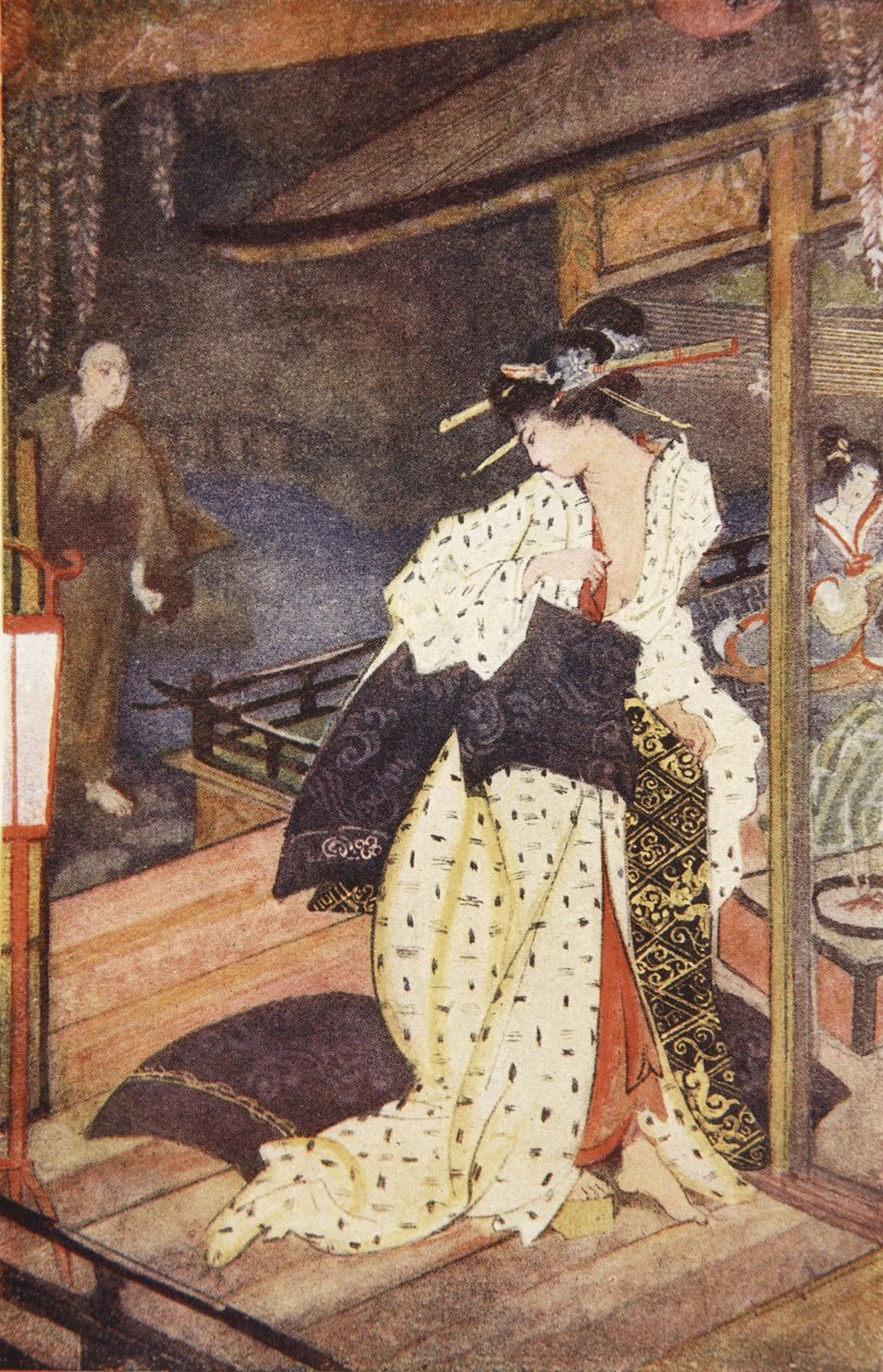 Kiyo and the Priest, ilustração de 