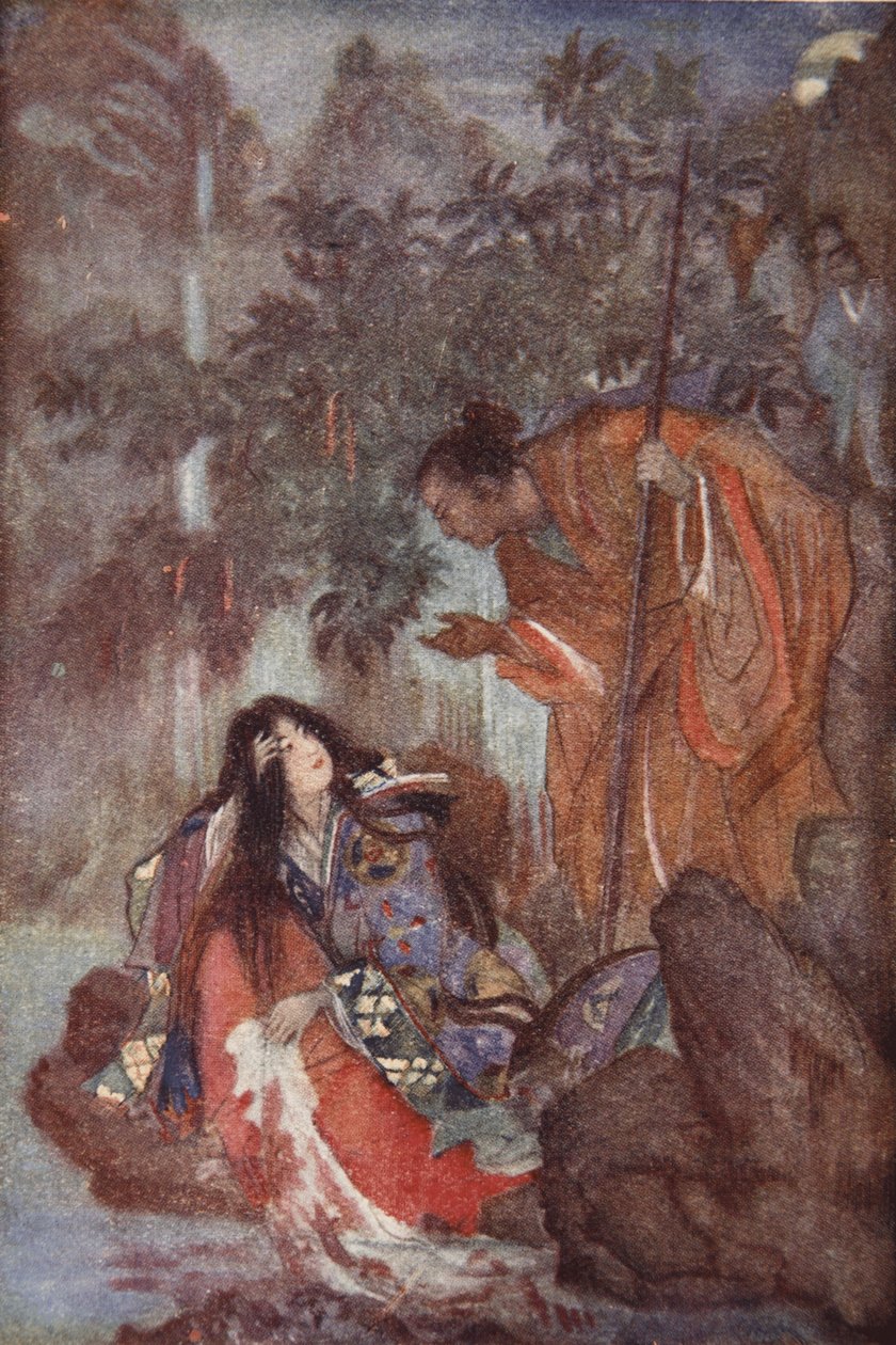 Raiko e a donzela encantada, ilustração de 