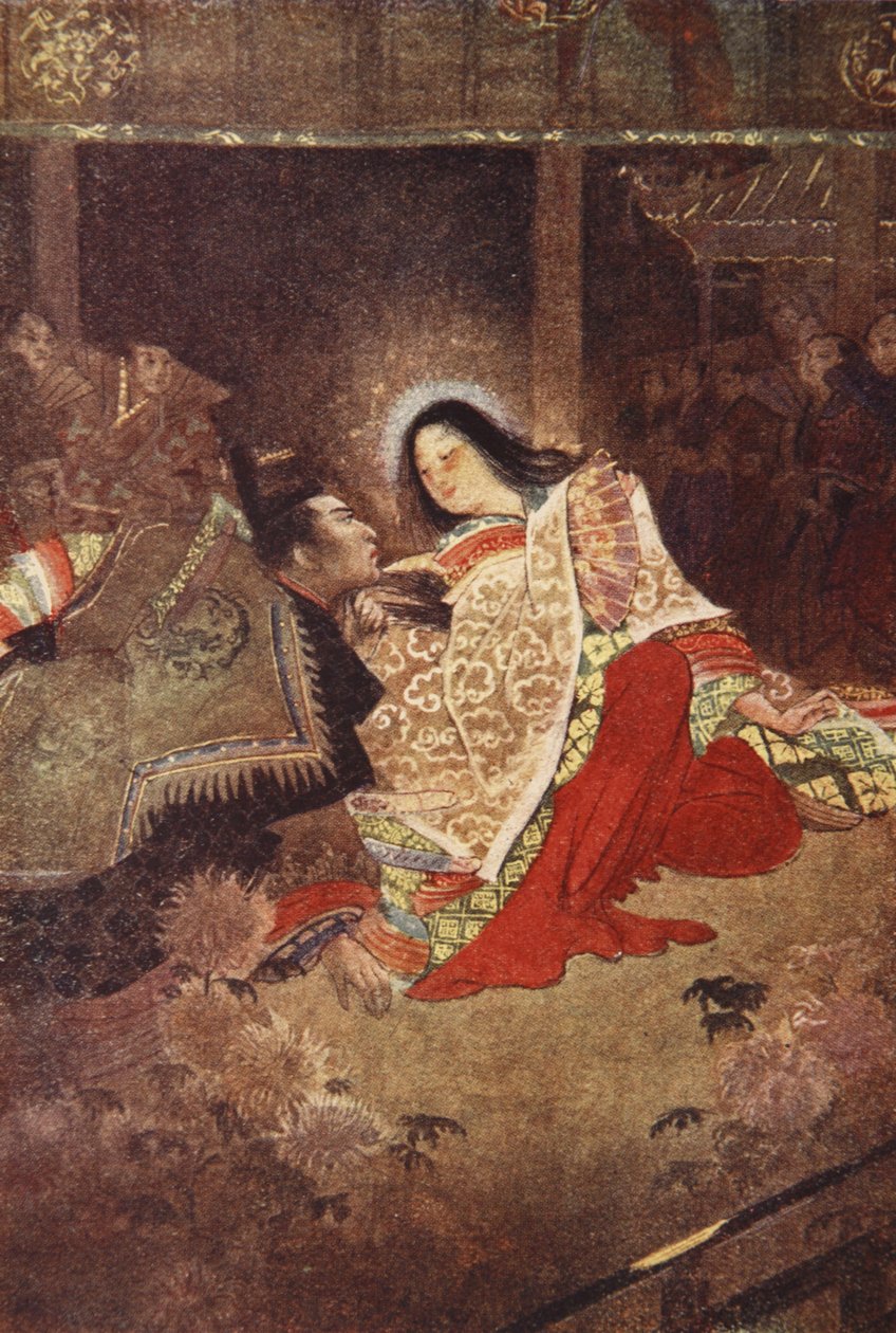 The Mikado and the Jewel Maiden, ilustração de 