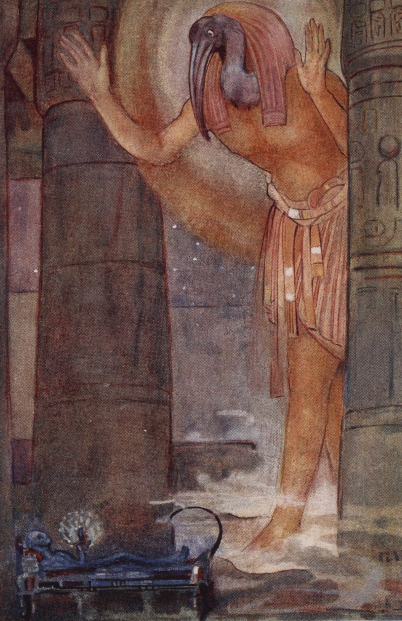 Thoth e o Mago Chefe, ilustração de 